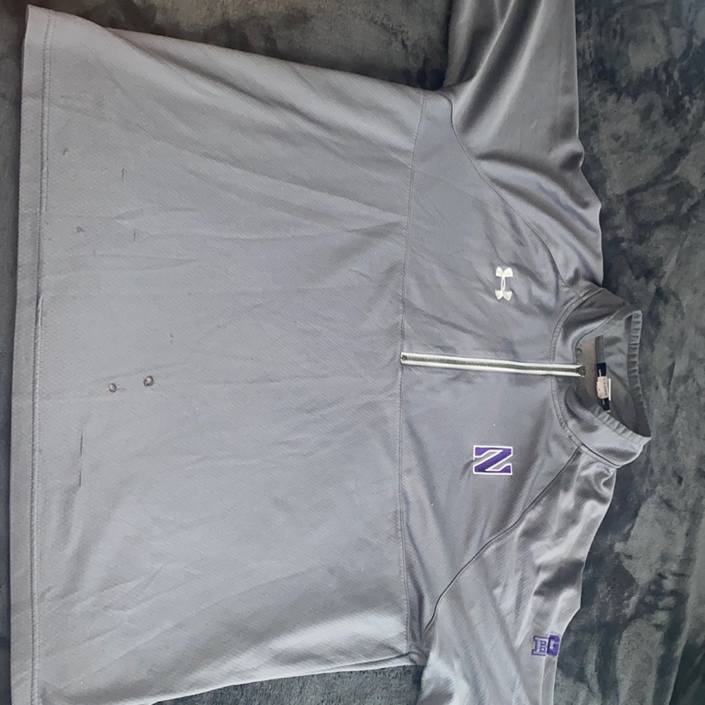 Grey Under Armor pull over